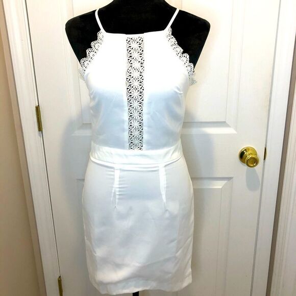 Angel Biba Dresses & Skirts - NWT Angel Biba white eyelet spaghetti strap dress
